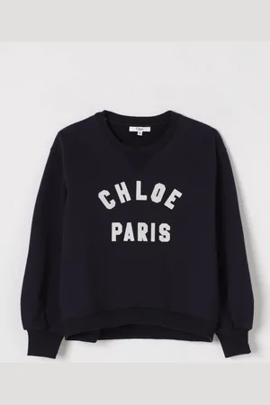 Chloé Felpa a girocollo in cotone con logo ChloÉ