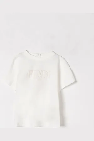 Fendi T-shirt in cotone con logo