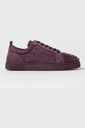 Christian Louboutin Sneakers Louis Junior Spikes in camoscio