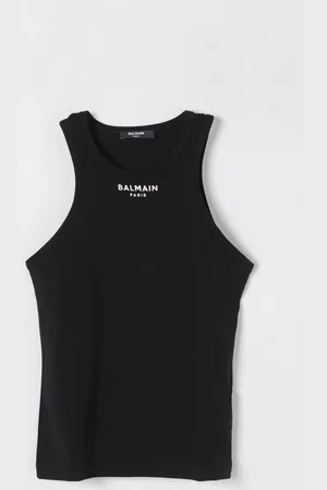 Balmain Canotta in cotone con logo