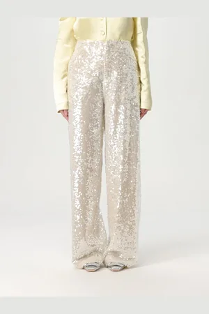 Serafini Pantalone in tessuto paillettato