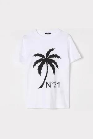 Nº21 T-shirt in cotone con stampa logo