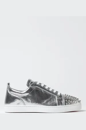 Christian Louboutin Sneakers Louis Junior Spikes in pelle laminata