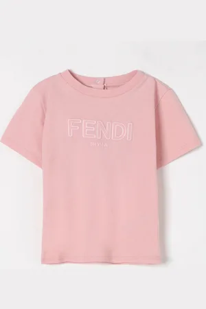 Fendi T-shirt in cotone con logo