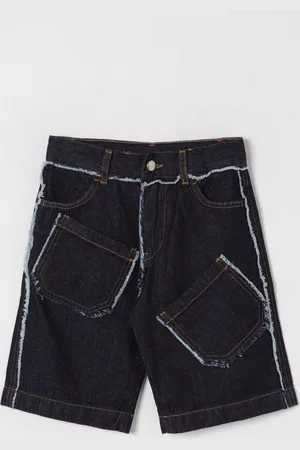 Marni Pantaloncino di jeans con toppe
