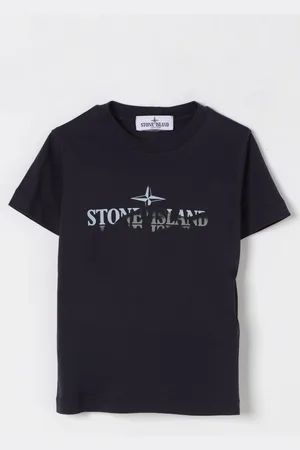 Stone Island T-shirt in cotone con logo Compass
