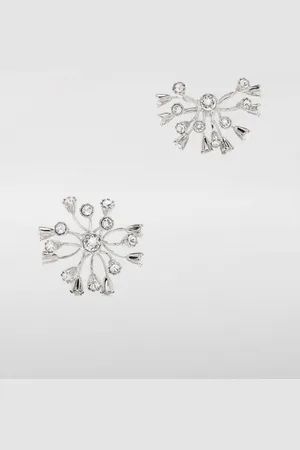 Lanvin Orecchini in ottone con strass incastonati