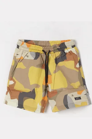 Msgm Shorts camouflage con logo