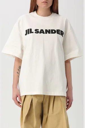 Jil Sander T-shirt in cotone con maxi logo