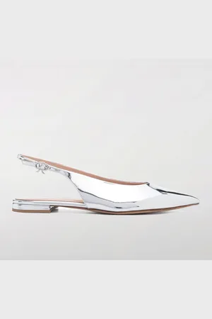 Gianvito Rossi Ballerina Robbie in vernice laminata