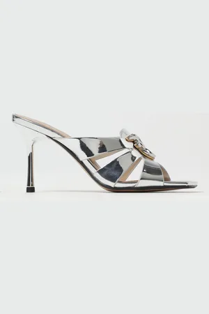 Pinko Mules Lisa in vernice laminata