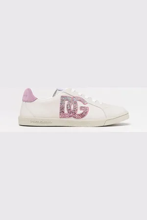 Dolce & Gabbana Sneakers DG Original in pelle con strass