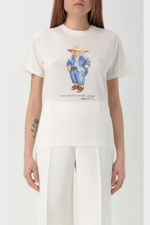 Ralph Lauren T-shirt in cotone con logo teddy
