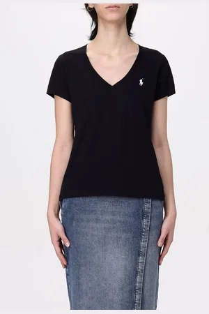 Ralph Lauren T-shirt a v basic in cotone con logo