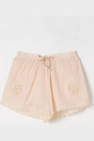 ZIMMERMANN Shorts ricamato in cotone