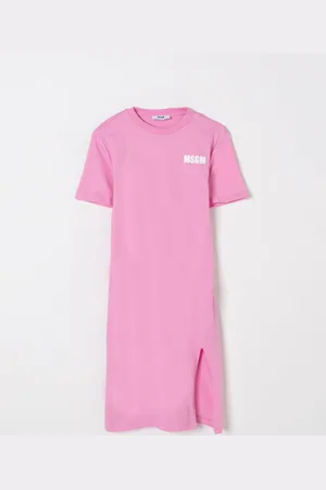 Msgm Abito in cotone con maxi logo