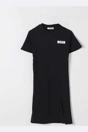 Msgm Abito in cotone con maxi logo