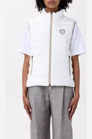 Brunello Cucinelli Gilet in misto cotone trapuntato