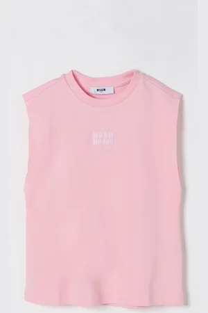 Msgm Canotta in cotone con logo