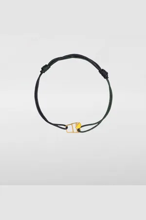 Aliita Bracciale Tequila in oro 9kt smaltato e cotone