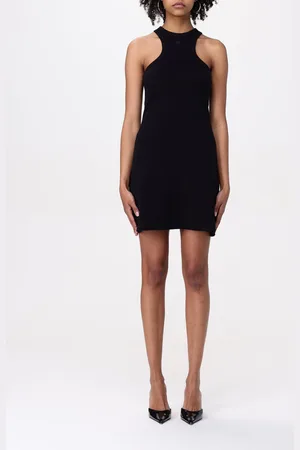 Courrèges Abito basic in cotone stretch