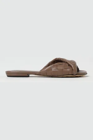 Bottega Veneta Mules Flat Blink in pelle intrecciata