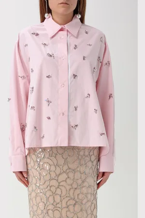 Des Phemmes Camicia in cotone con strass