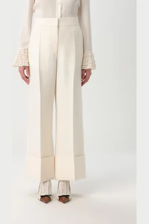 VALENTINO Pantalone in lana vergine e seta