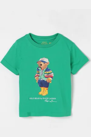 Ralph Lauren T-shirt in cotone con logo teddy