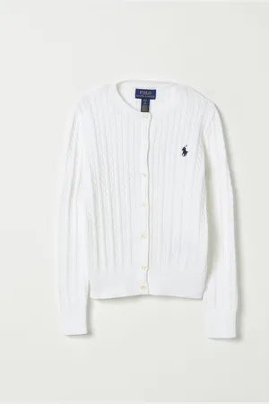 Ralph Lauren Cardigan in cotone a trecce sottili