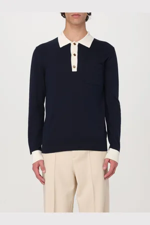 VALENTINO Polo in maglia di cotone bicolore