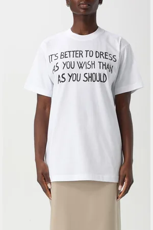 Moschino T-shirt in cotone con slogan