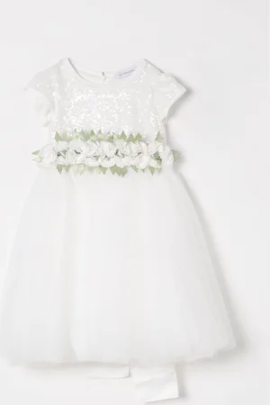 MONNALISA Abito Luce tulle paillettes