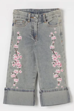 MONNALISA Jeans con fiori di ciliegio