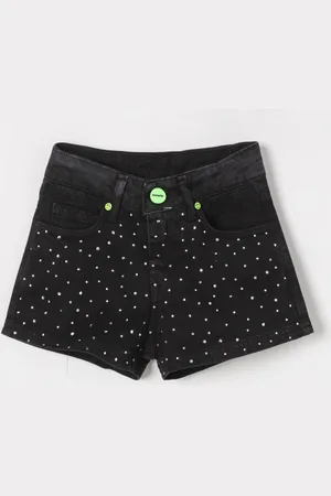 BARROW Pantaloncino di jeans con strass
