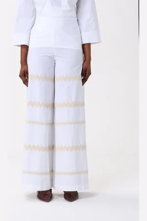LIVIANA CONTI Pantalone in popeline