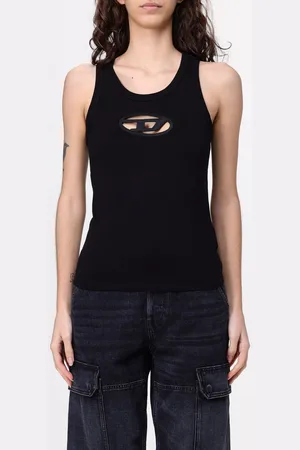 Diesel Canotta in cotone stretch con logo