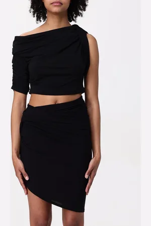 Jacquemus Top cropped in misto viscosa stretch