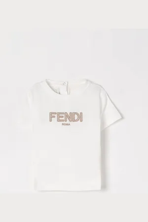Fendi T-shirt in cotone con logo