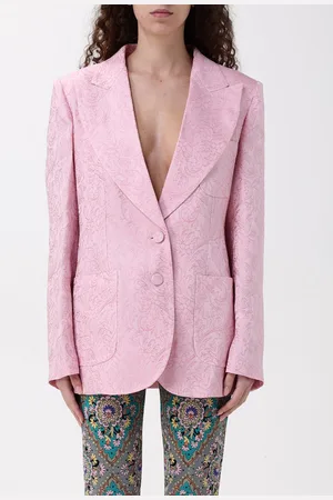 Etro Blazer in viscosa e seta con stampa Paisley