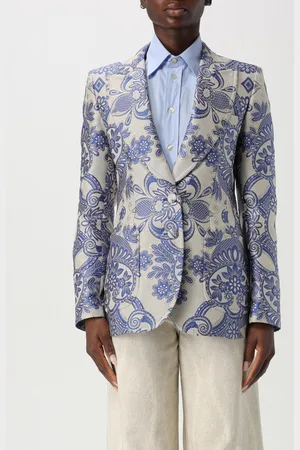 Etro Blazer in misto seta con stampa Paisley