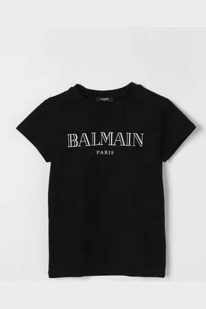 Balmain T-shirt in cotone con stampa logo