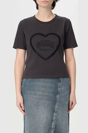 Ganni T-shirt in cotone con logo