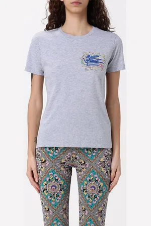 Etro T-shirt in cotone con logo