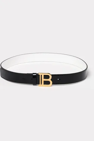 Balmain Cintura in pelle verniciata