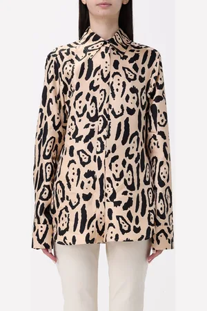 Sportmax Camicia in seta animalier
