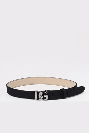 Dolce & Gabbana Cintura DG in cotone con stampa logo