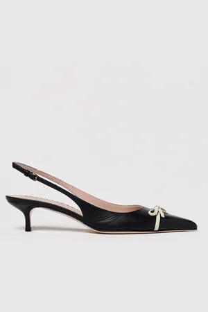 VALENTINO GARAVANI Slingback VLogo Signature in nappa e vernice con fiocco