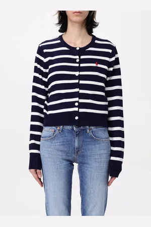 Ralph Lauren Cardigan a righe con logo