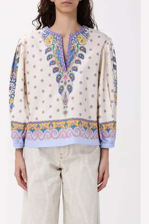 Etro Blusa in cotone con stampa Paisley